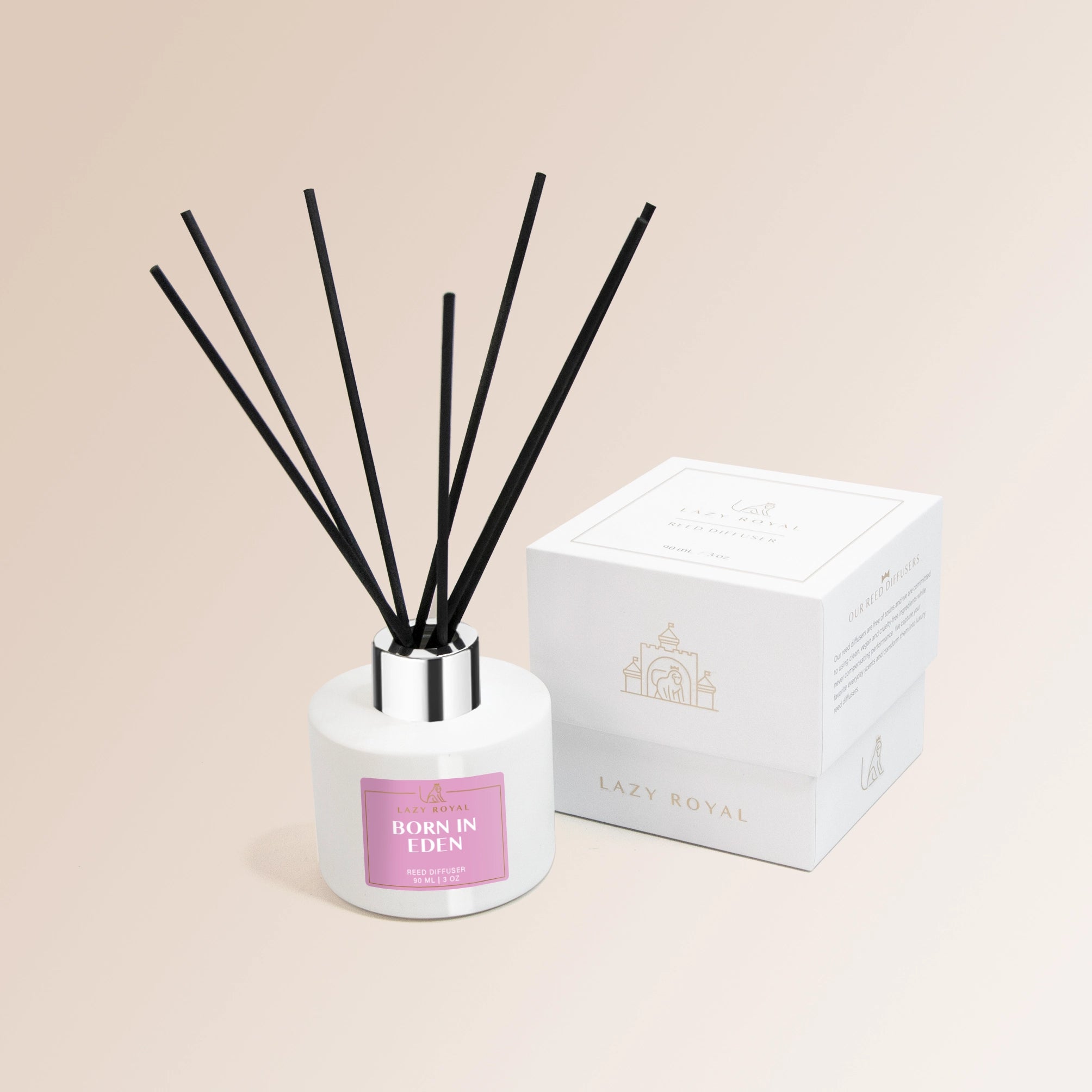 Inspired by Peony & Blush Suede - Born in Eden Reed Diffuser